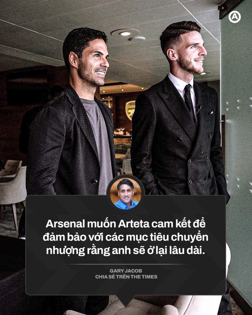 Arteta đã gia hạn thành công với Arsenal